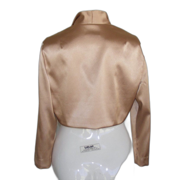 ADRIANNA PAPELL Dress Set, 6, Golden Bronze, Bolero Jacket, 2 piece, Evening - Picture 11 of 14